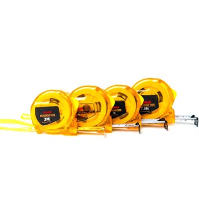 Thước đo băng thép trường hợp trong suốt